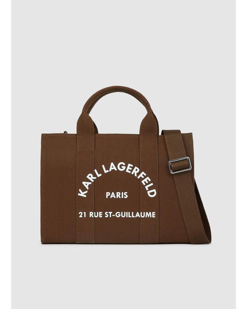 KARL LAGERFELD K-RSG SQUARE MEDIUM TOTE MARRON