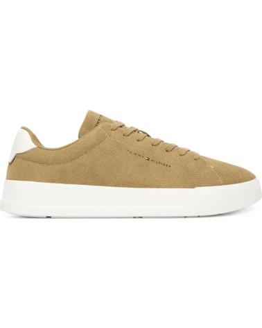 TOMMY HILFIGER TH COURT CORE SUEDE TAUPE