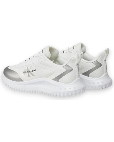 CALVIN KLEIN EVA RUNNER LOW LACE MIX BLANCO