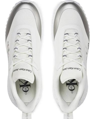 CALVIN KLEIN EVA RUNNER LOW LACE MIX BLANCO
