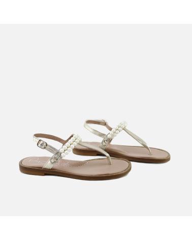 ELI SANDALIAS ESCLAVAS PERLAS 1957 ORO