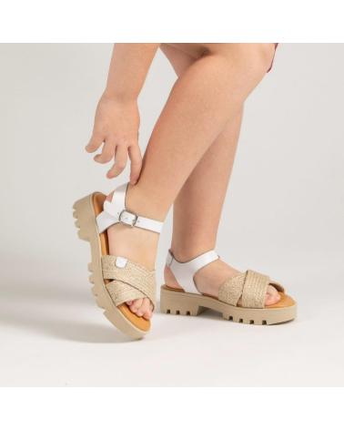 ELI SANDALIAS GEL RAFIA 1957 BLANCO