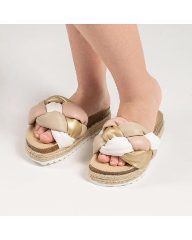 ELI SANDALIAS GEL TRENZA ACOLCHADA 1957 BLANCO