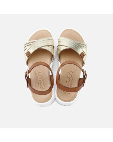 ELI SANDALIAS GEL TIRAS PLATINO 1957 MARRON