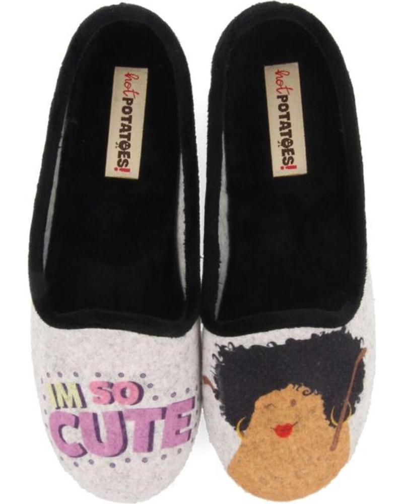 Calzado de casa de Mujer HOT POTATOES ZAPATILLAS CASA MUJER HOT POTATOES 67811 GRIS