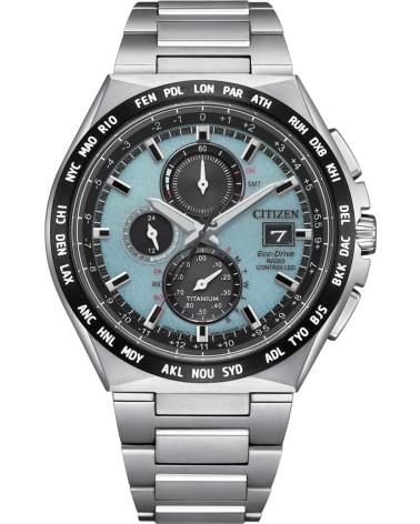 OROLOGIO CRONOGRAFO CITIZEN AT8238-84M ACCIAIO CON QUADRANTE BLU GRIGIO GRIS