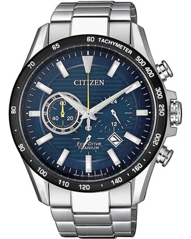 OROLOGIO CITIZEN CRONOGRAFO CA4444-82L CON QUADRANTE BLU E FINITURA GRIGIA GRIS
