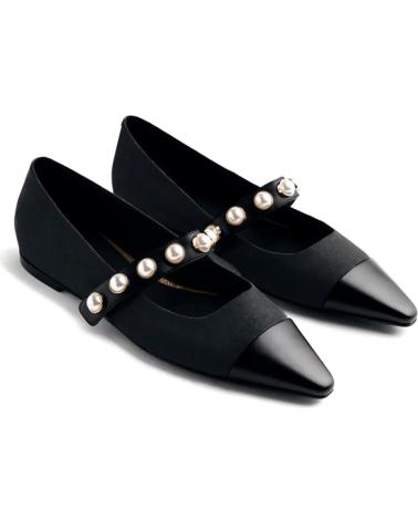 GIOSEPPO SABRINAS GALIEN 76159 PRETAS COM BIQUEIRA METÁLICA E PÉROLAS NEGRO