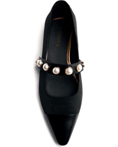 GIOSEPPO SABRINAS GALIEN 76159 PRETAS COM BIQUEIRA METÁLICA E PÉROLAS NEGRO