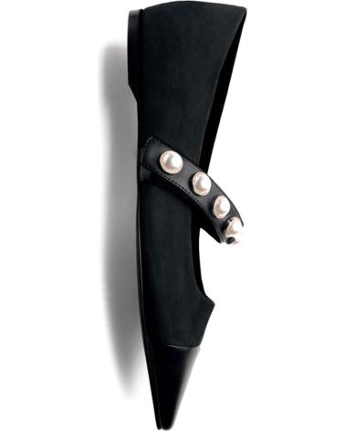 GIOSEPPO SABRINAS GALIEN 76159 PRETAS COM BIQUEIRA METÁLICA E PÉROLAS NEGRO