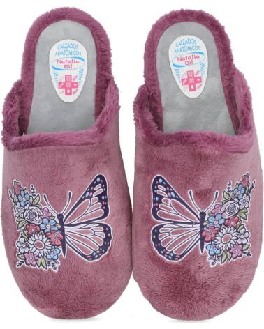 PANTOFOLE BUBBLE BOBBLE NATALIA 4800 ROSA CON FARFALLA ROSA--