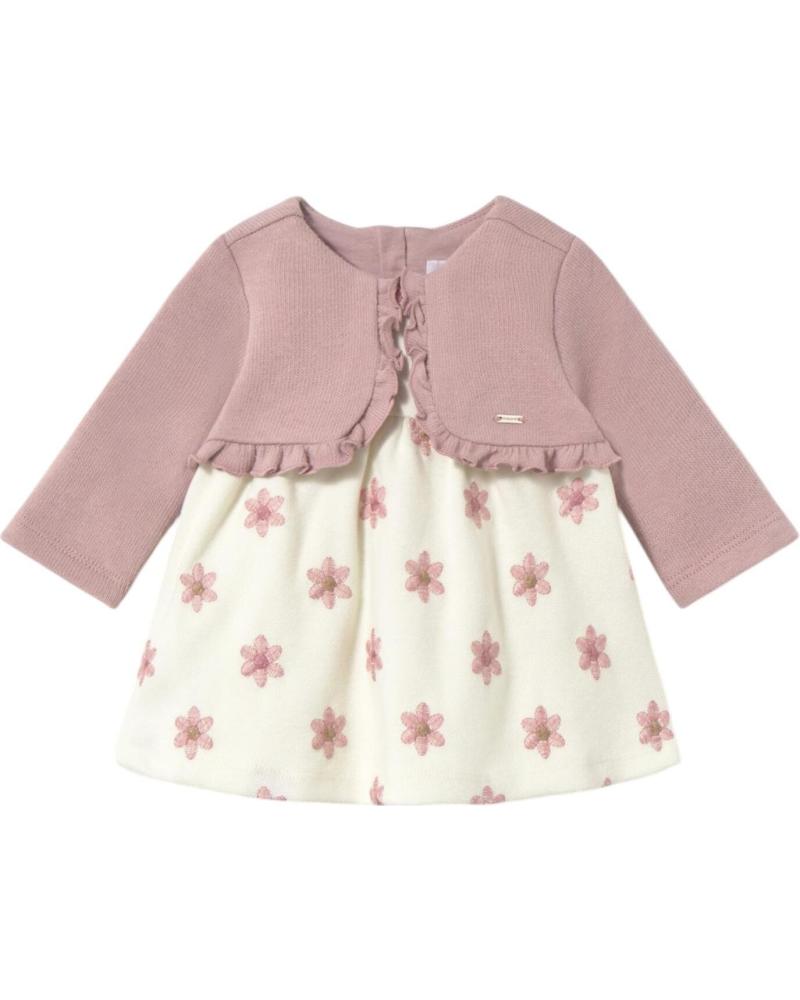 MAYORAL VESTIDO CASUAL NIÑA MODELO 2832 ROSA CON ESTAMPADO FLORAL ROSA