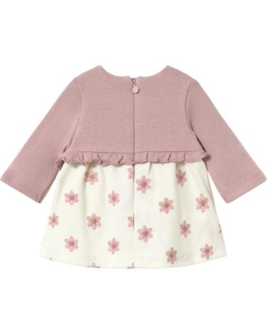 MAYORAL VESTIDO CASUAL NIÑA MODELO 2832 ROSA CON ESTAMPADO FLORAL ROSA
