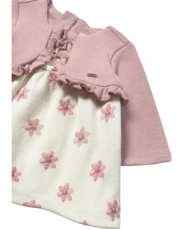 MAYORAL VESTIDO CASUAL NIÑA MODELO 2832 ROSA CON ESTAMPADO FLORAL ROSA