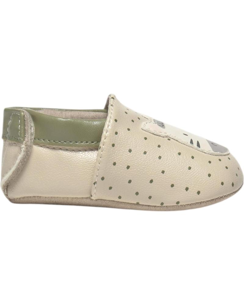 MAYORAL BABY BOOTIES GIRL MODEL 9943 BEIGE WITH POLKA DOT PRINT BEIGE