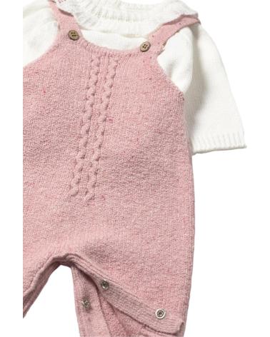 MAYORAL DUNGAREE AND T-SHIRT SET FOR BABY GIRL PINK REF. 2605 ROSA