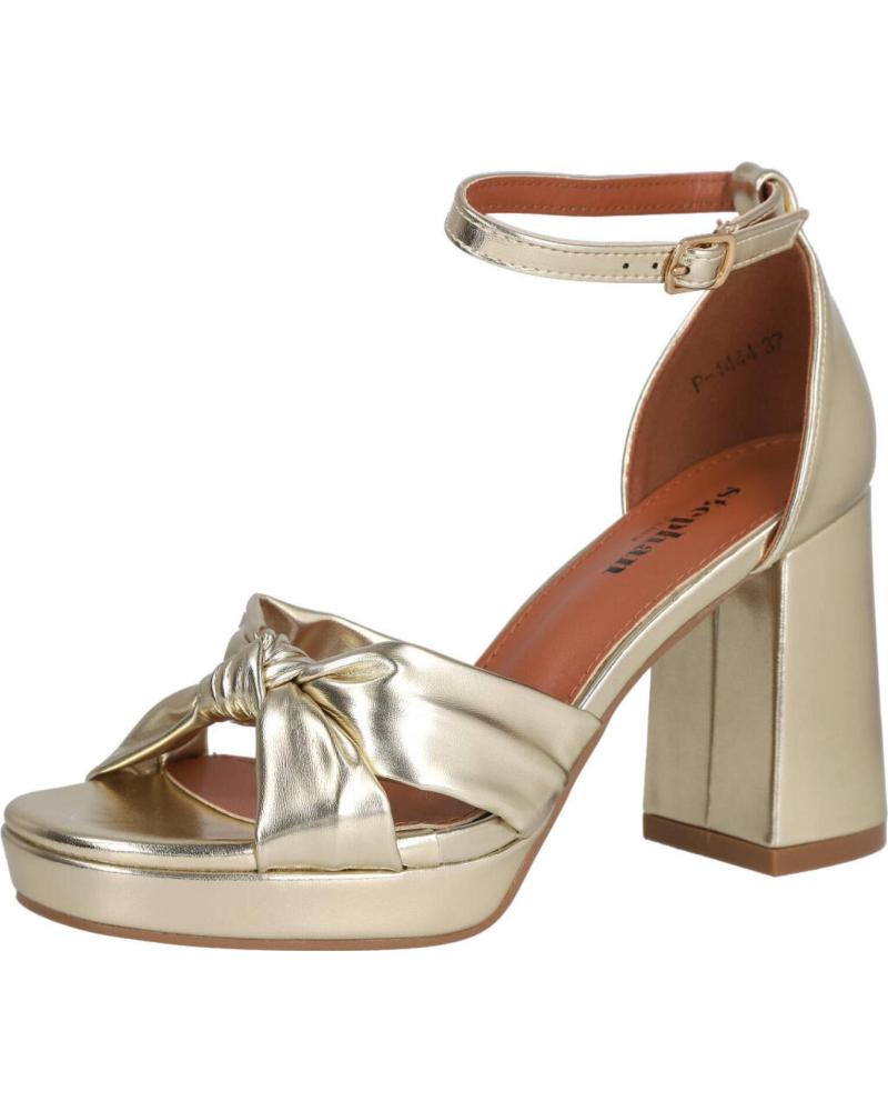 SANDÁLIAS DE FESTA COM PLATAFORMA BUBBLE BOBBLE P-1444 OURO ORO