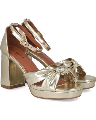 SANDÁLIAS DE FESTA COM PLATAFORMA BUBBLE BOBBLE P-1444 OURO ORO