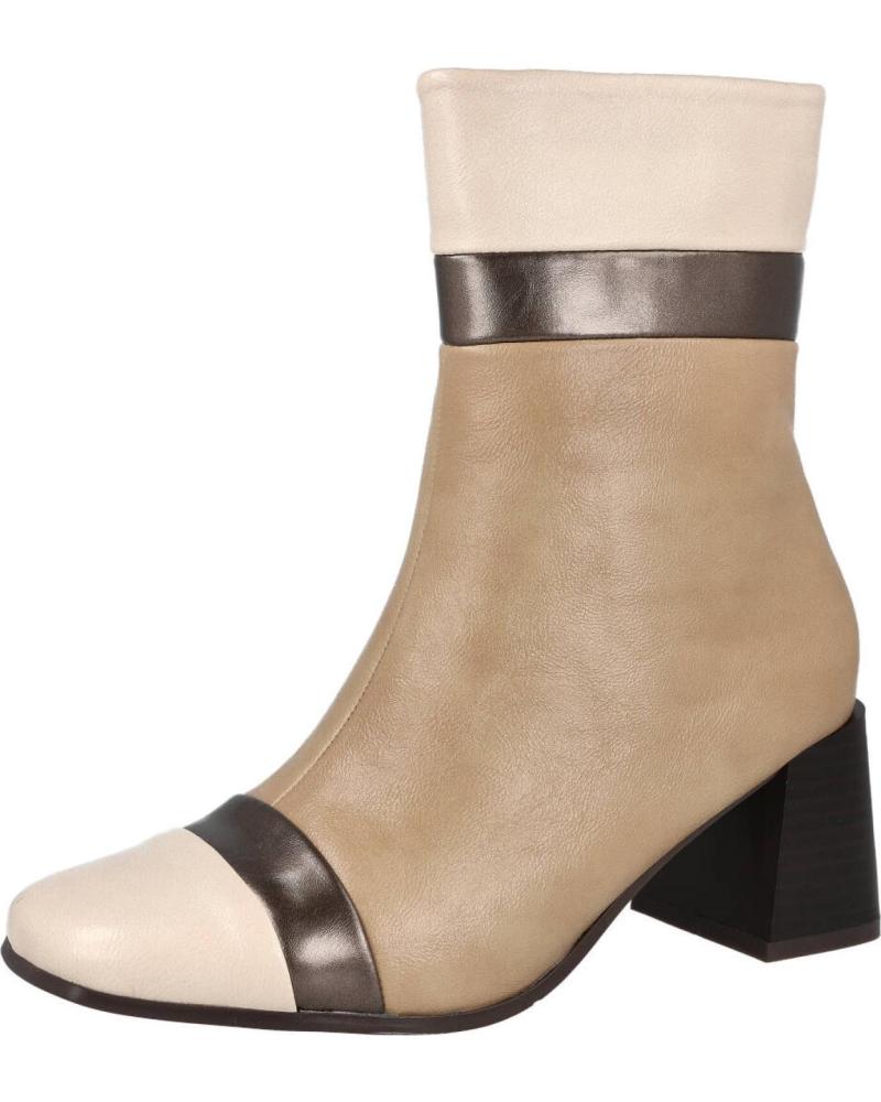 BUONAROTTI LR SHOES D-5543 BOTINES DE TACON MUJER BEIGE