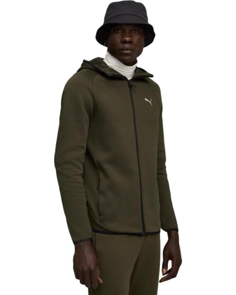 PUMA EVOSTRIPE FULL-ZIP HOODIE 688231-70 GREEN VERDE