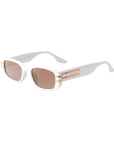 OCCHIALI DA SOLE GUESS GO00071-5321C CON MONTATURA BIANCA E LENTI MARRONI