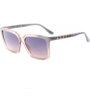 OCCHIALI DA SOLE GUESS GU00099-5520B CON MONTATURA TRASPARENTE E LENTI VIOLA