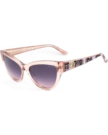 OCCHIALI DA SOLE GUESS GU00112-5657Z MONTATURA ROSA TRASPARENTE LENTI VIOLA
