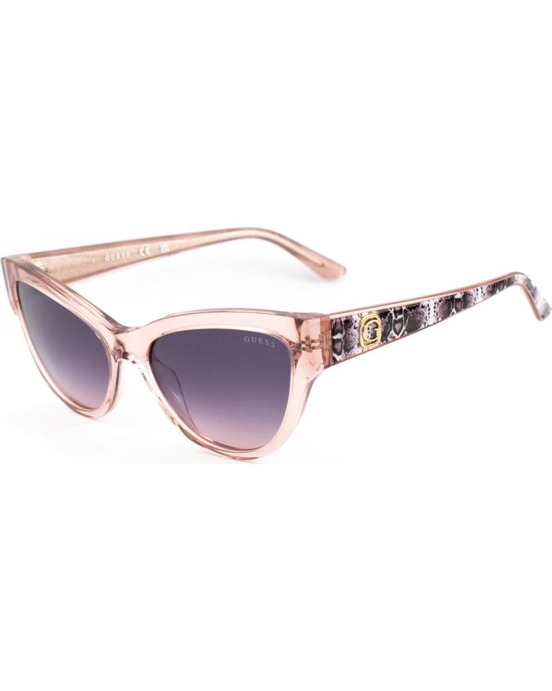 OCCHIALI DA SOLE GUESS GU00112-5657Z MONTATURA ROSA TRASPARENTE LENTI VIOLA
