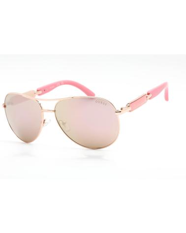 OCCHIALI DA SOLE GUESS GU7295-28G AVIATOR LENTI ROSA