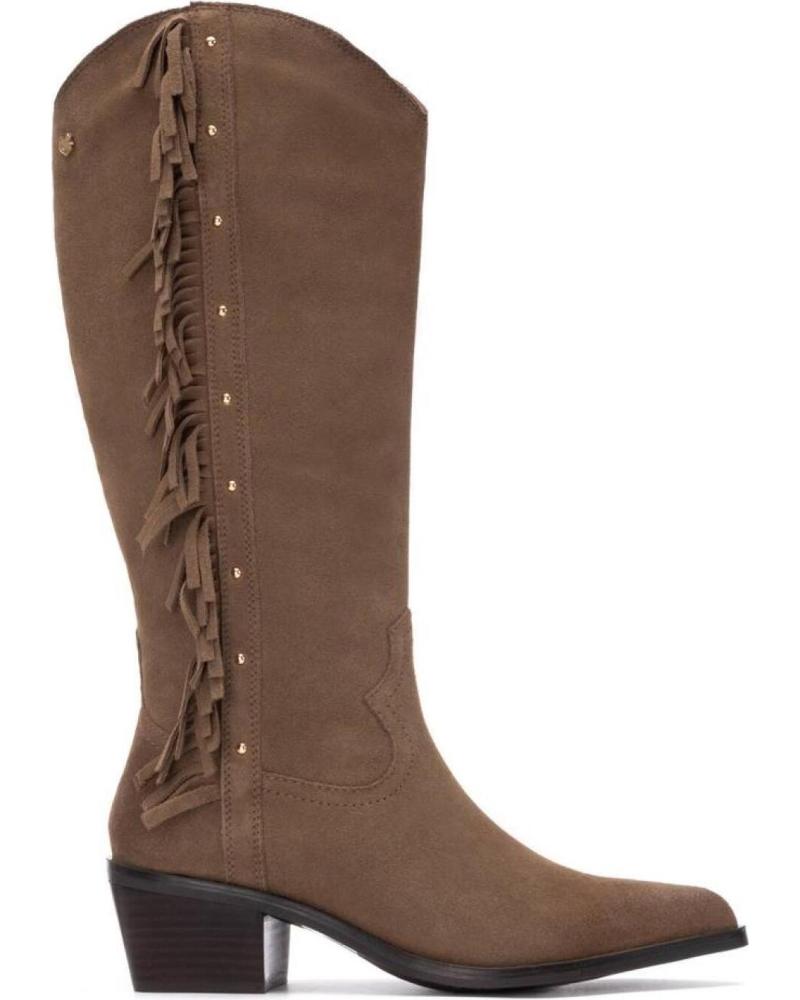 STIVALI COWBOY DONNA CARMELA 162664 TAUPE CON FRANGE TAUPE