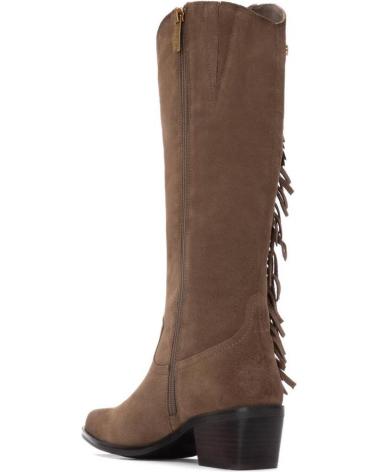 STIVALI COWBOY DONNA CARMELA 162664 TAUPE CON FRANGE TAUPE