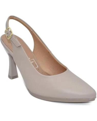CHAMBY DÉCOLLETÉ SLINGBACK IN PELLE BEIGE MADE IN SPAIN BEIGE