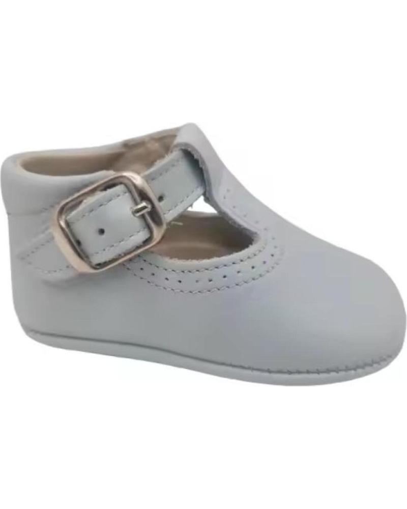 CITOS LEDER-SPANGENSCHUHE FÜR BABYS MIT SCHNALLENVERSCHLUSS, GRÖSSE 16, BLAU AZUL