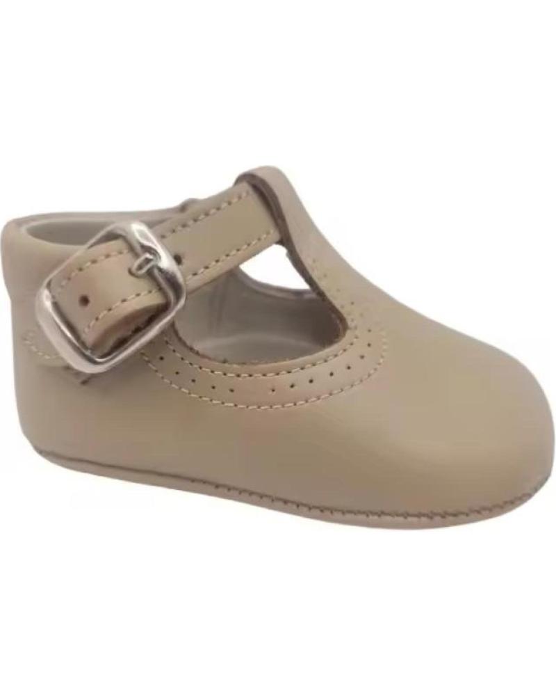 CITOS BABY-MÄDCHEN MARY-JANE-SCHUHE AUS LEDER MIT SCHNALLE - BRAUN GRÖSSE 16 MARRóN