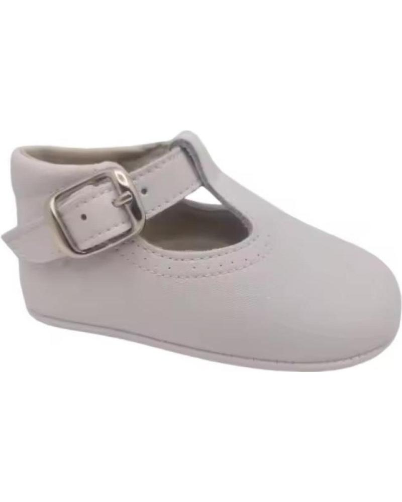 CITOS BABY-MÄDCHEN MARY-JANE-SCHUHE AUS LEDER MIT SCHNALLE - WEISS GRÖSSE 16 BLANCO