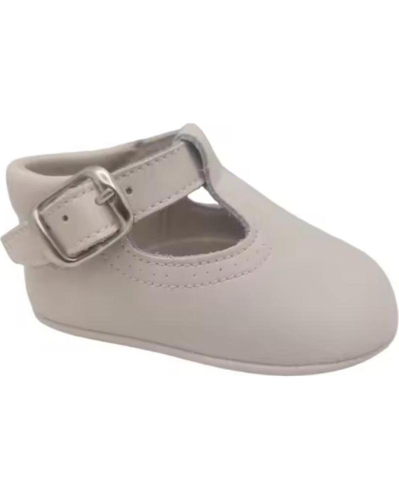 CITOS BABY-MÄDCHEN MARY-JANE-SCHUHE AUS LEDER MIT SCHNALLE - BEIGE GRÖSSE 16 BEIGE