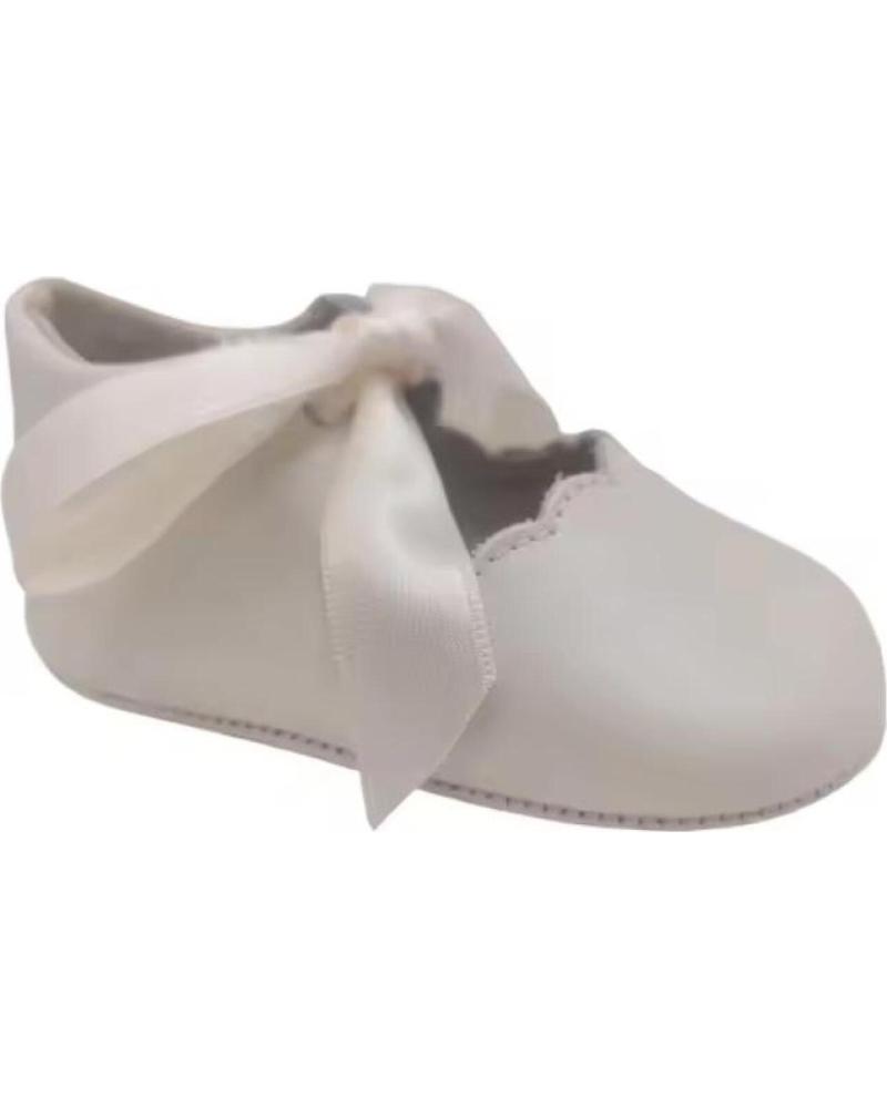 CITOS BABY-BALLERINAS AUS LEDER BEIGE MIT SATINSCHLEIFE (GRÖSSEN 16-20) BEIGE