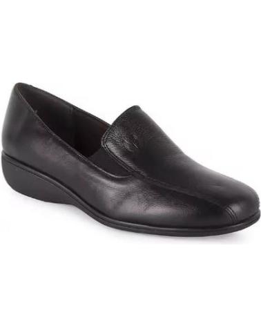 MOCASINES PIE DE ANGEL DE PIEL CÓMODOS PARA MUJER - NEGRO NEGRO
