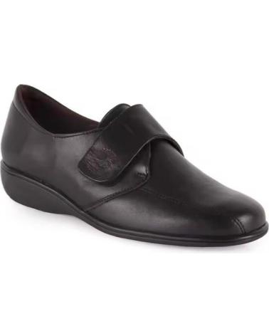 PIE DE ANGEL SCARPE IN PELLE CON VELCRO COMODE E LEGGERE NEGRO