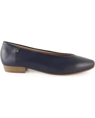 CHAMBY SCARPE IN PELLE CON TACCO BASSO, ELEGANTI E COMODE - BLU AZUL