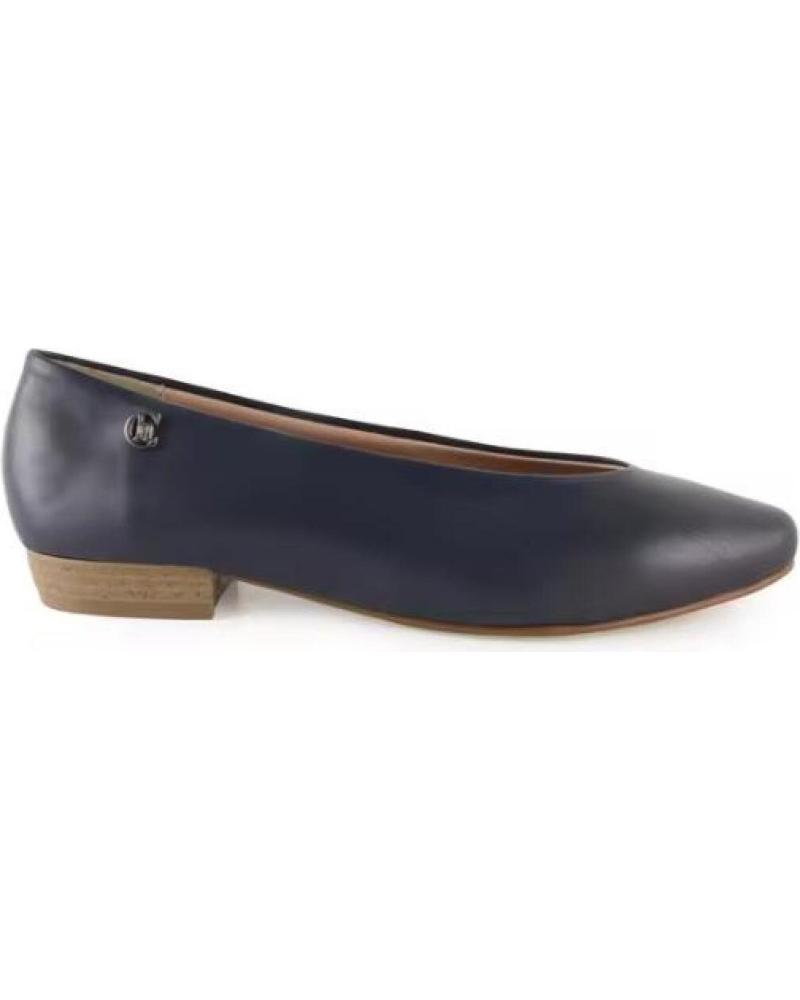 CHAMBY SCARPE IN PELLE CON TACCO BASSO, ELEGANTI E COMODE - BLU AZUL