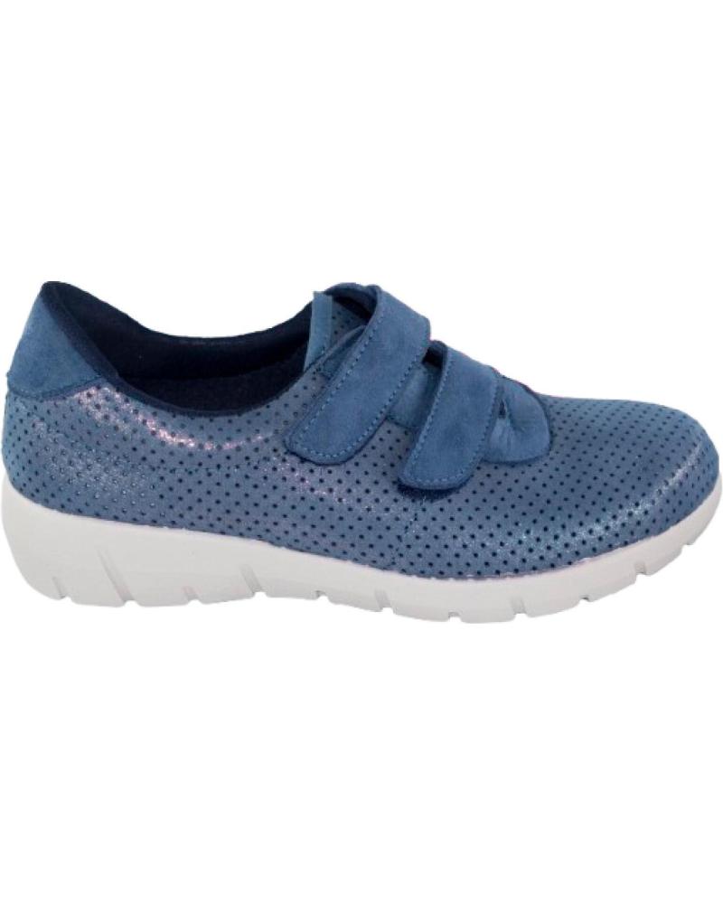 SEVILLAS WOMEN'S BLUE SPORTS TRAINERS WITH DOUBLE VELCRO AZUL