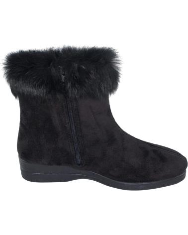 STIVALI SEVILLAS BAMARA NERI CON CERNIERA E FODERA IN PELLICCIA NEGRO