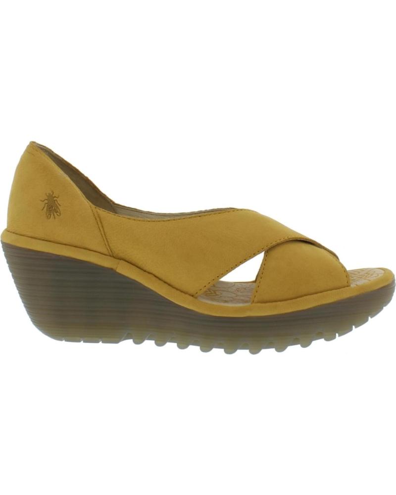 FLY LONDON YOMA SANDALO CON ZEPPA GIALLO AMARILLO