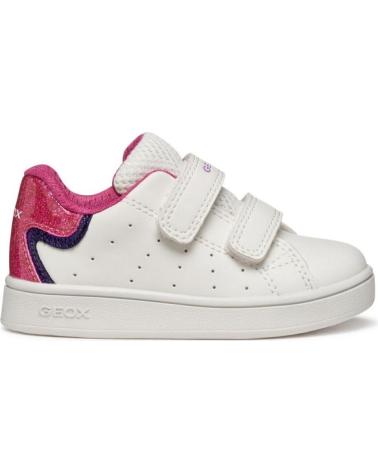 GEOX DEPORTIVO VELCROS WHITE-FUXIA BLANCO