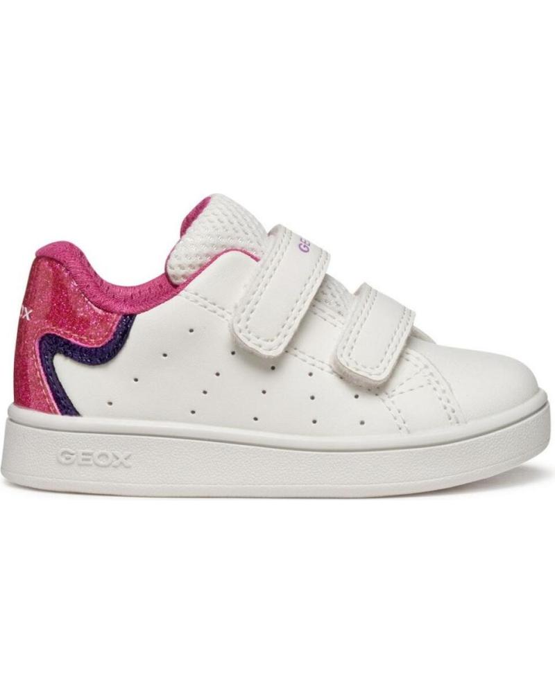 GEOX DEPORTIVO VELCROS WHITE-FUXIA BLANCO