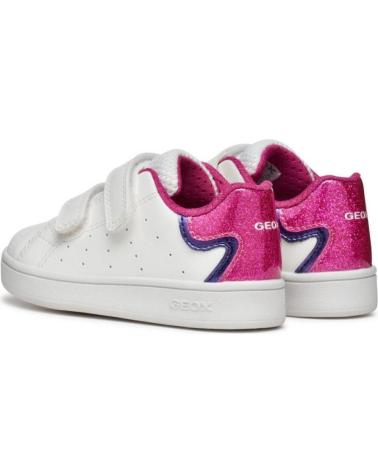GEOX DEPORTIVO VELCROS WHITE-FUXIA BLANCO