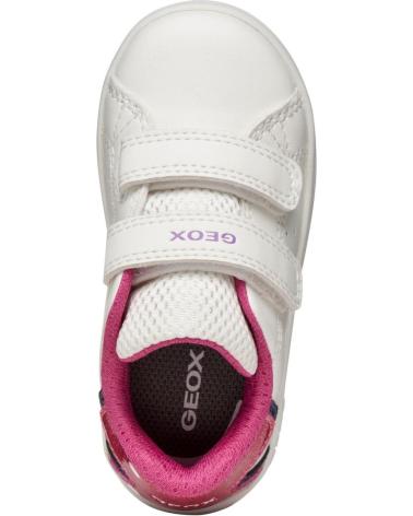 GEOX DEPORTIVO VELCROS WHITE-FUXIA BLANCO