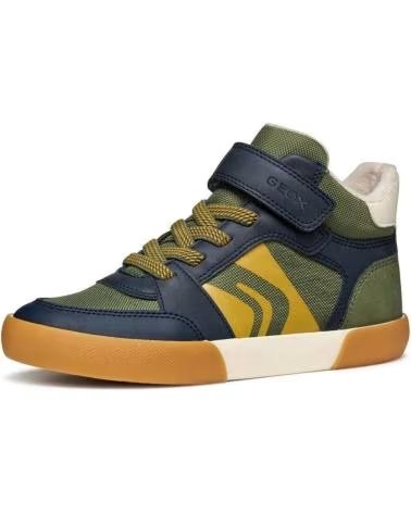 GEOX BOTITA ELASTICO Y VELCRO MILITARY-NAVY KHAKI