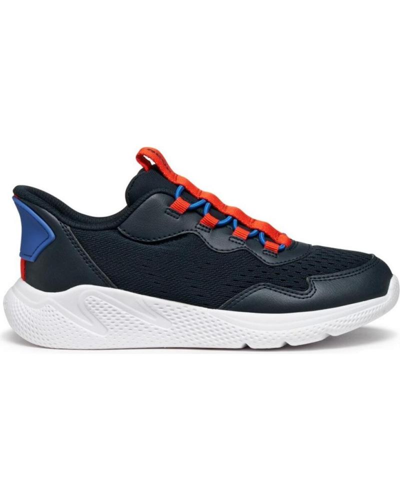 GEOX SNEAKERS ELÁSTICAS NAVY-RED AZUL MARINO PARA NIÑO AZUL MARINO